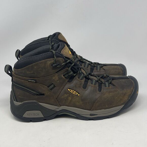 KEEN Utility Detroit XT Waterproof Steel Toe Work Boots Mens 13 EE Brown 1020085 - Picture 3 of 15